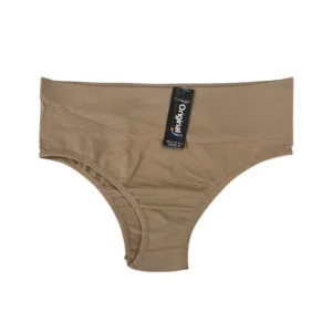 Kit 5 Calcinha Feminina Cos Alto Macio Flexivel e Confortavel Adulto Neutra Nao Marca Roupa
