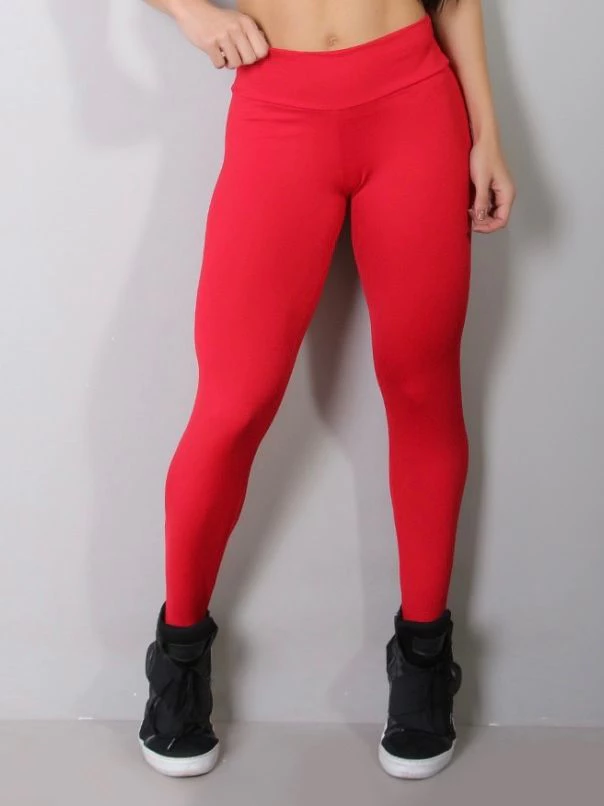 Leggings Feminina Suplex Branco Cós Alto Lisa Academia Sem Cheiro Calça Crossfit Esportiva Sem Marca
