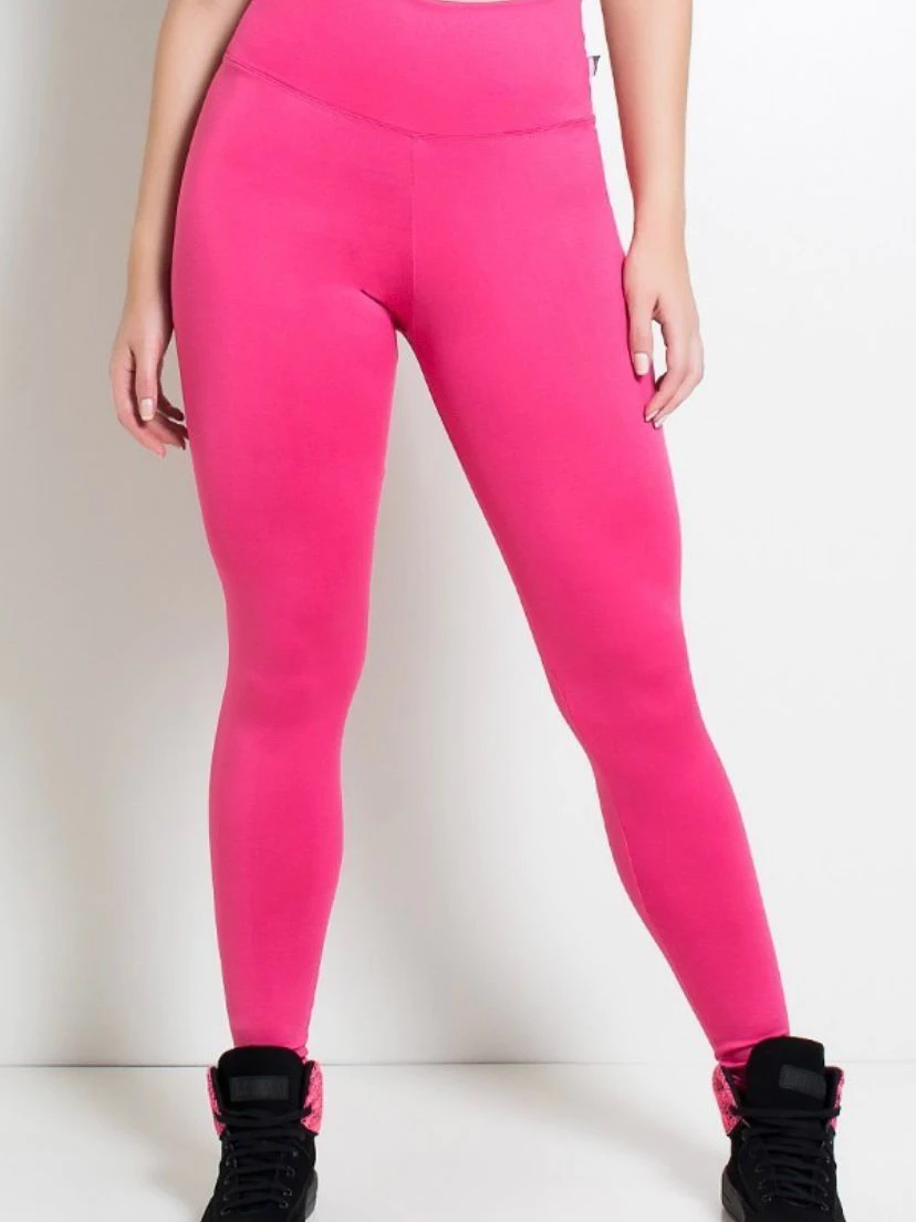 Leggings Feminina Suplex Branco Cós Alto Lisa Academia Sem Cheiro Calça Crossfit Esportiva Sem Marca