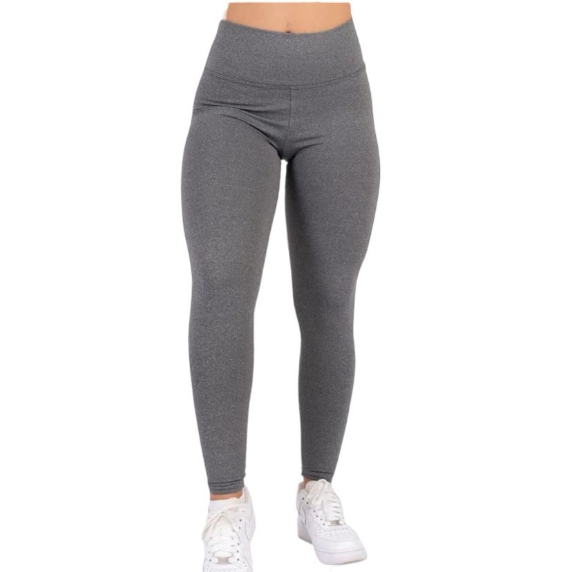 Leggings Feminina Suplex Branco Cós Alto Lisa Academia Sem Cheiro Calça Crossfit Esportiva Sem Marca