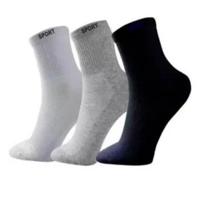 Meia Cano Alto Longo Adulto Unissex Um Par de Meia Algodao Masculina Feminina 38 ao 43 Respiravel