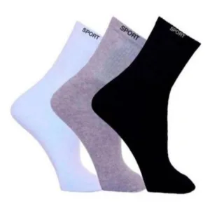 Kit 12 Pares de Meia Cano Longo Alto Masculino e Feminino