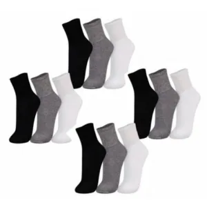 Kit 6 a 24 Pares de Meia Cano Longo Alto Unissex Revenda Masculino Feminina Super Macio Confortavel