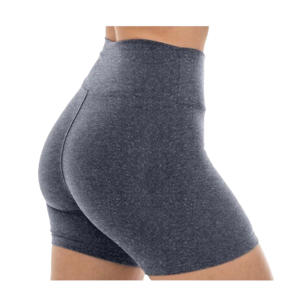 Shortinho Feminina Suplex Fitness Cintura Alta Shorts Academia Yoga Pilates Super Macio Antiodor
