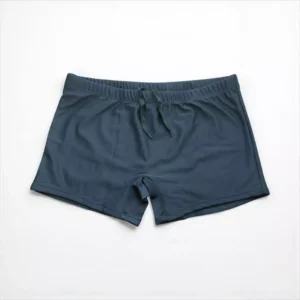 Sunga Masculina Boxer Preta Lisa Adulto Com Cordao E Forro Interno Poliamida Banho Praia Piscina