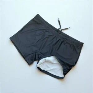 Sunga Masculina Boxer Preta Lisa Adulto Com Cordao E Forro Interno Poliamida Banho Praia Piscina
