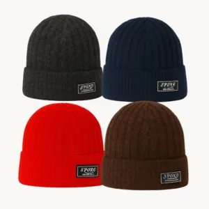 Touca Frio Forrada Lã Quente Unissex Gorro Inverno Aquece