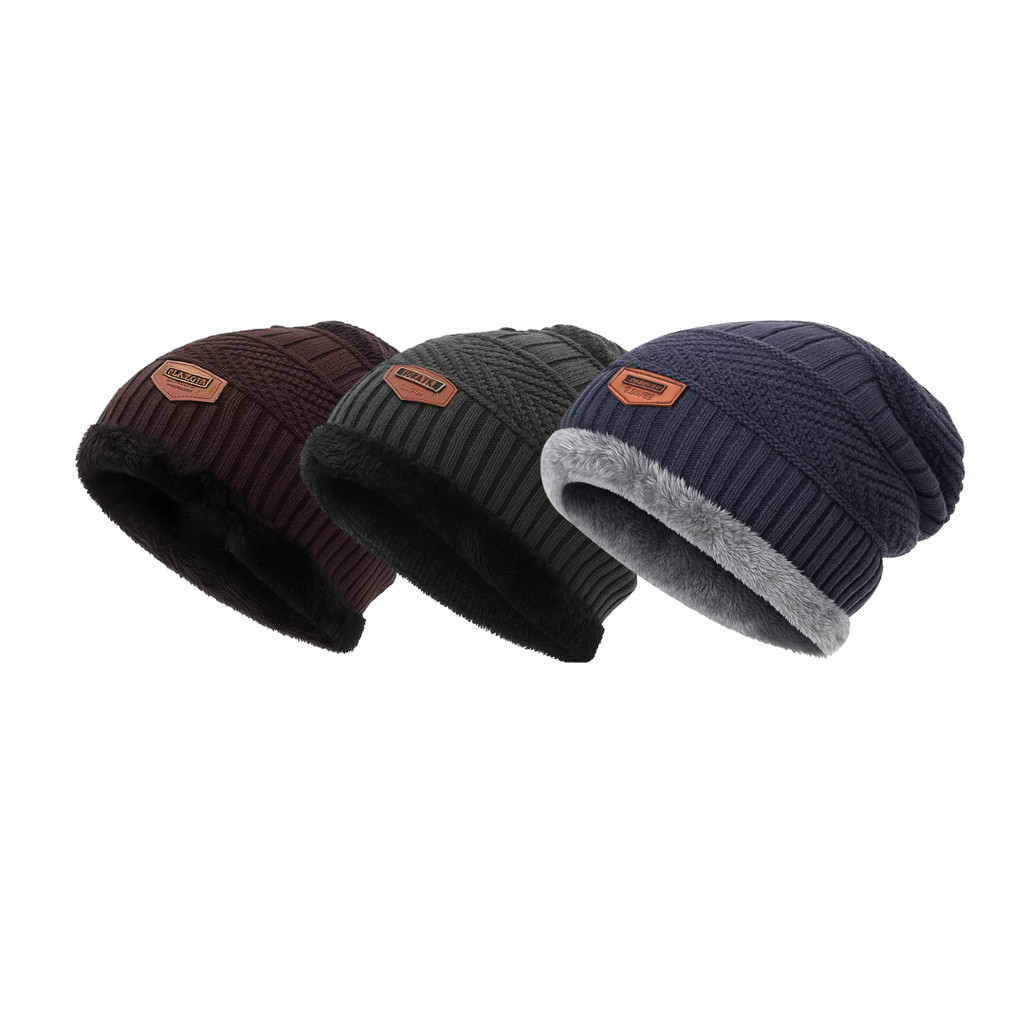 Touca Gorro Forrada Lã Quente Masculino Térmica Inverno Frio