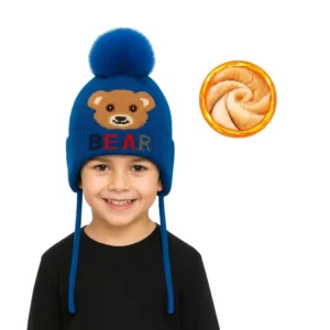 Touca Infantil de Frio Forrada La Quente Crianca Inverno